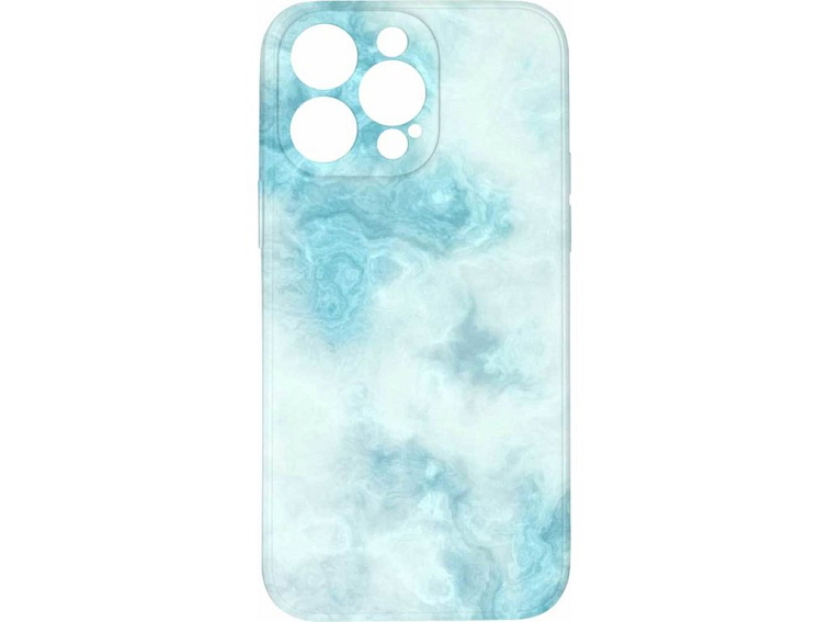 Kryt Světle modrý mramor pro iPhone 15 Pro Max