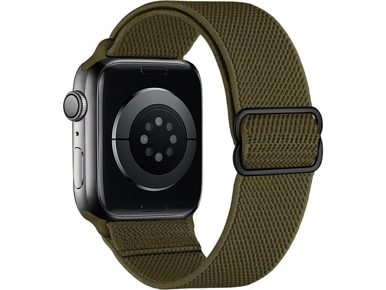 Nastavitelný nylonový řemínek na Apple Watch - Army green