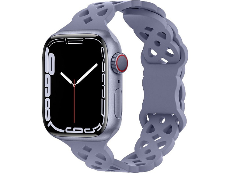 Silikonový úzký perforovaný řemínek pro Apple Watch 42/44/45/46/49mm