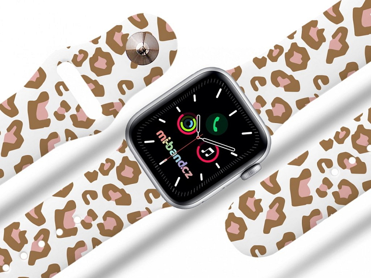 Apple watch řemínek Růžový gepard
