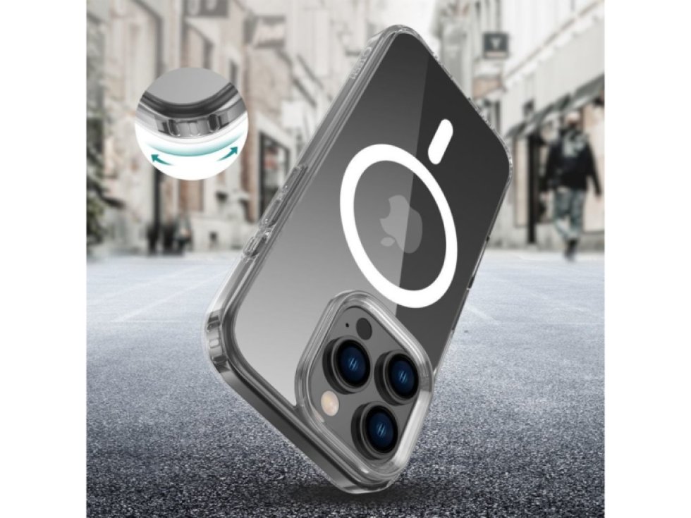 Ochranný kryt na iPhone 16 Pro - Tech-Protect, Flexair Hybrid MagSafe Clear