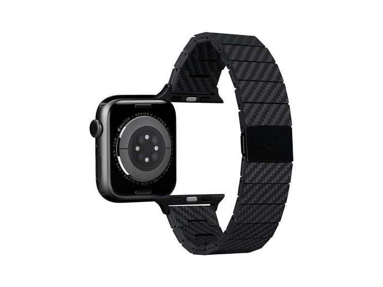 Pásek / řemínek pro Apple Watch 44mm / 45mm / 46mm / 49mm - Pitaka, Carbon Fiber Strap