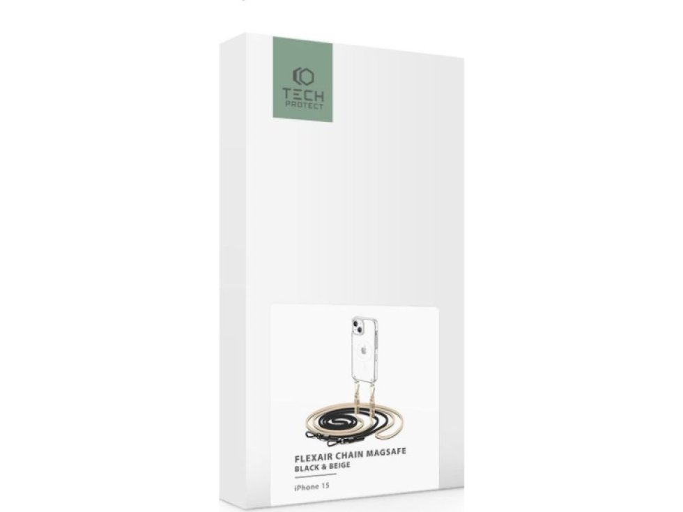 Kryt se šňůrkou na iPhone 15 - Tech-Protect, FlexAir Chain MagSafe