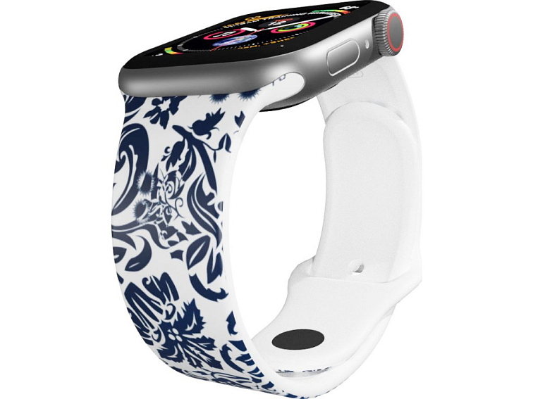 Apple watch řemínek Modré květiny