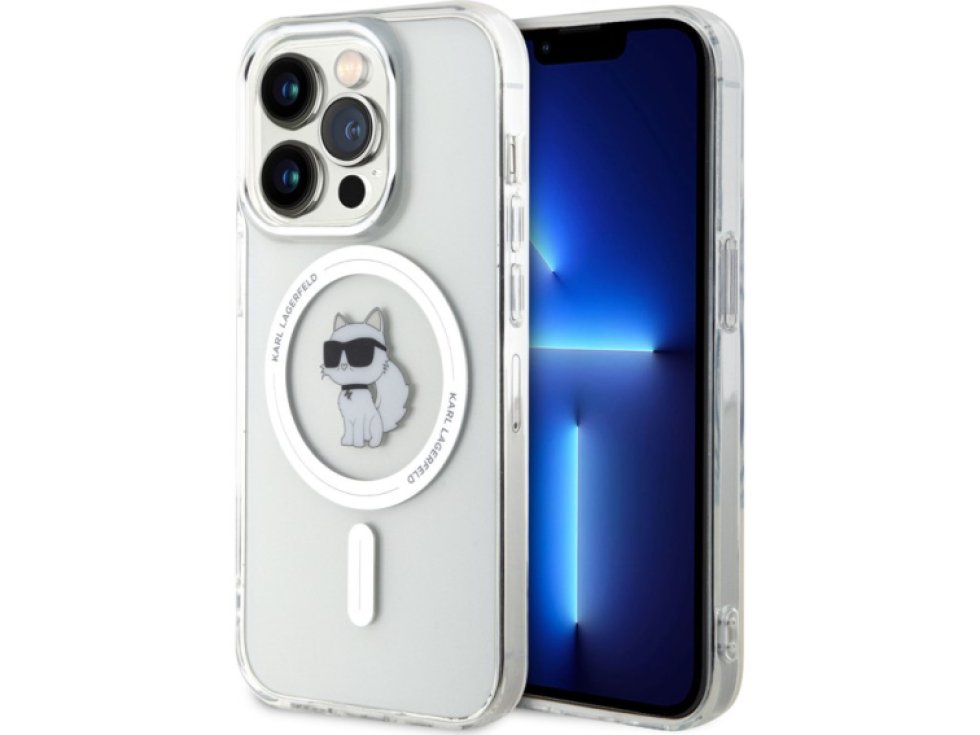 Ochranný kryt na iPhone 15 Pro - Karl Lagerfeld, IML Choupette MagSafe Transparent KLHMP15LHFCCNOT
