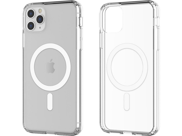 Průhledný tvrzený MagSafe kryt na iPhone 11 Pro Max