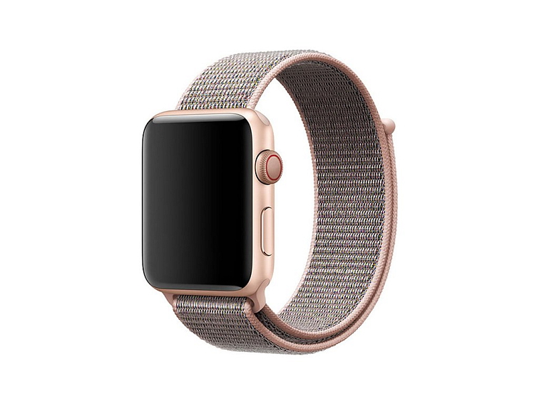 Nylonový řemínek na Apple Watch - Pink sand
