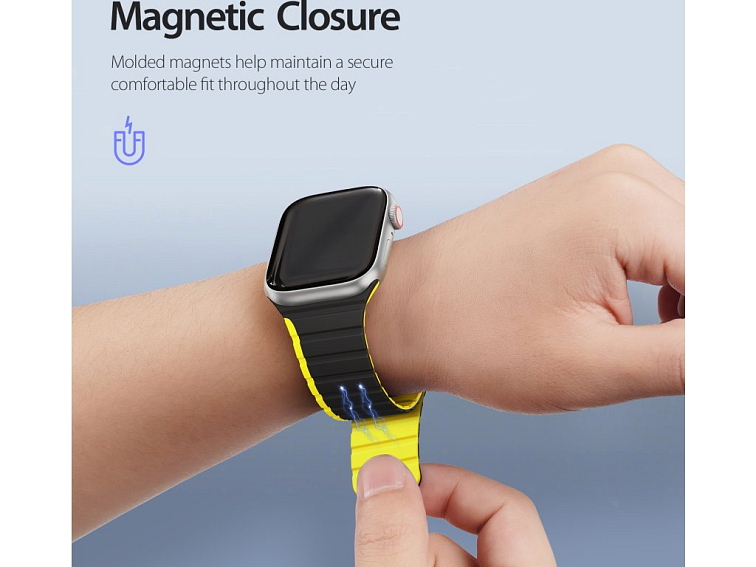 Řemínek na Apple Watch 38mm / 40mm / 41mm / 42mm - DuxDucis, LD BlackYellow