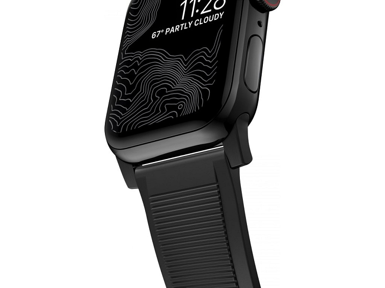 Řemínek pro Apple Watch 44mm / 45mm / 46mm / 49mm - Nomad, Rugged Black Black