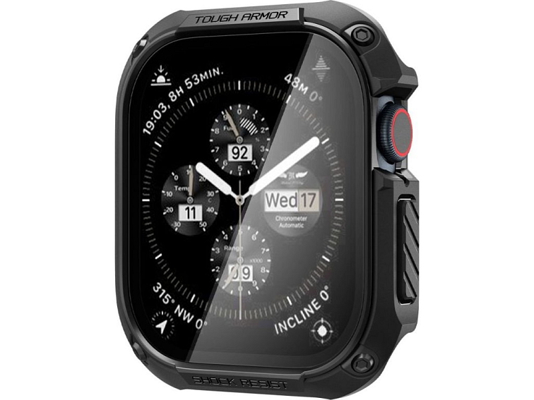 Pouzdro na Apple Watch 46mm - Spigen, Tough Armor Black
