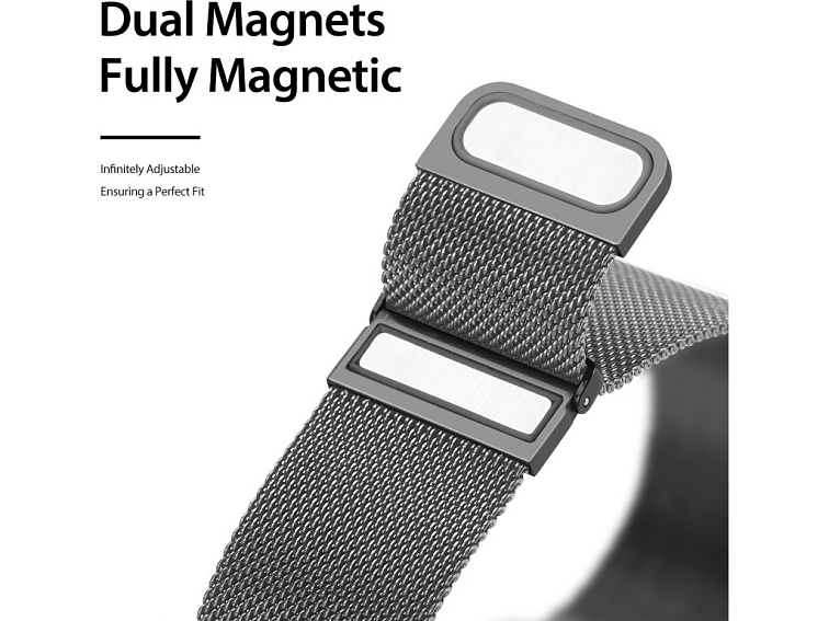DuxDucis Řemínek pro Apple Watch 38mm / 40mm / 41mm / 42mm - DuxDucis, Milanese Gungrey