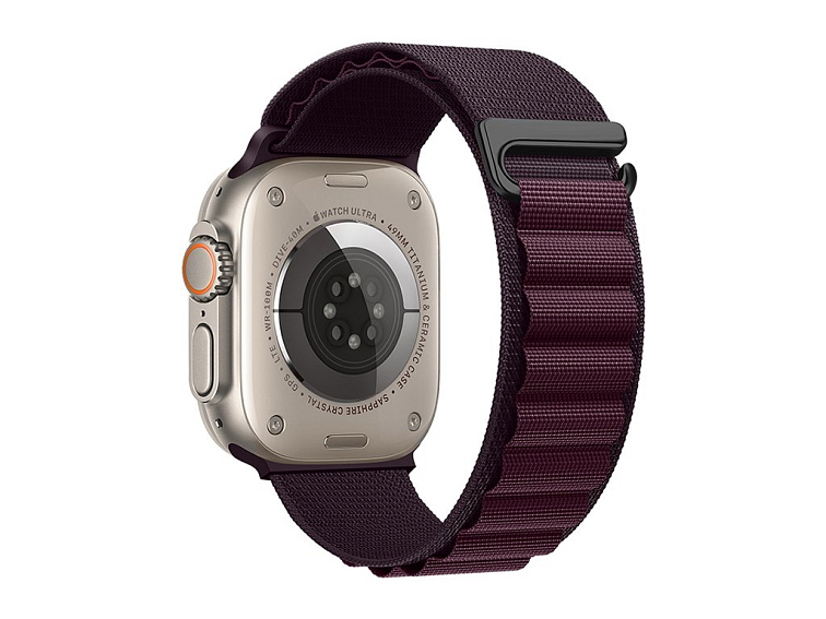 Řemínek pro Apple Watch 44mm / 45mm / 46mm / 49mm - Hoco, WA20 Climbing Purple Cherry