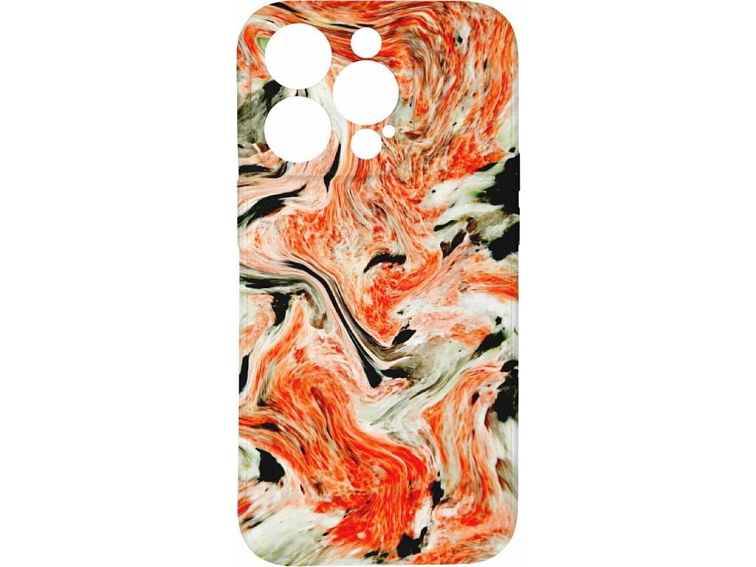 Kryt Oranžový mramor pro iPhone 15 Pro