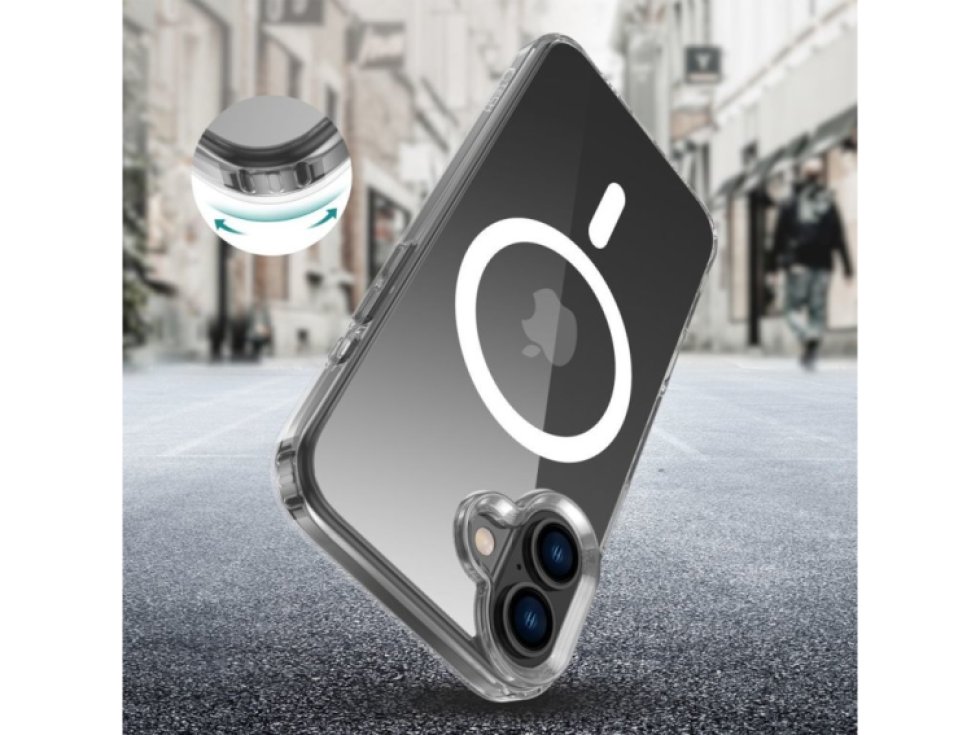 Ochranný kryt na iPhone 16 PLUS - Tech-Protect, Flexair Hybrid MagSafe Clear
