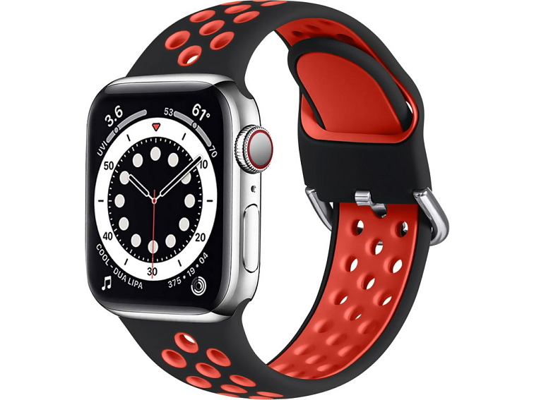 Dvoubarevný perforovaný řemínek s přezkou pro Apple Watch 38/40/41/42(S10)mm
