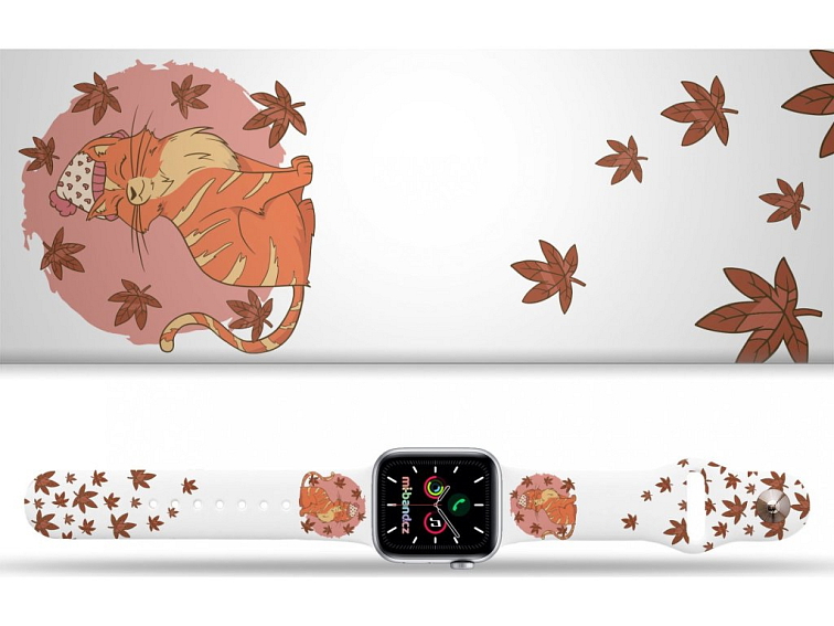 Apple watch řemínek Kočka v listí