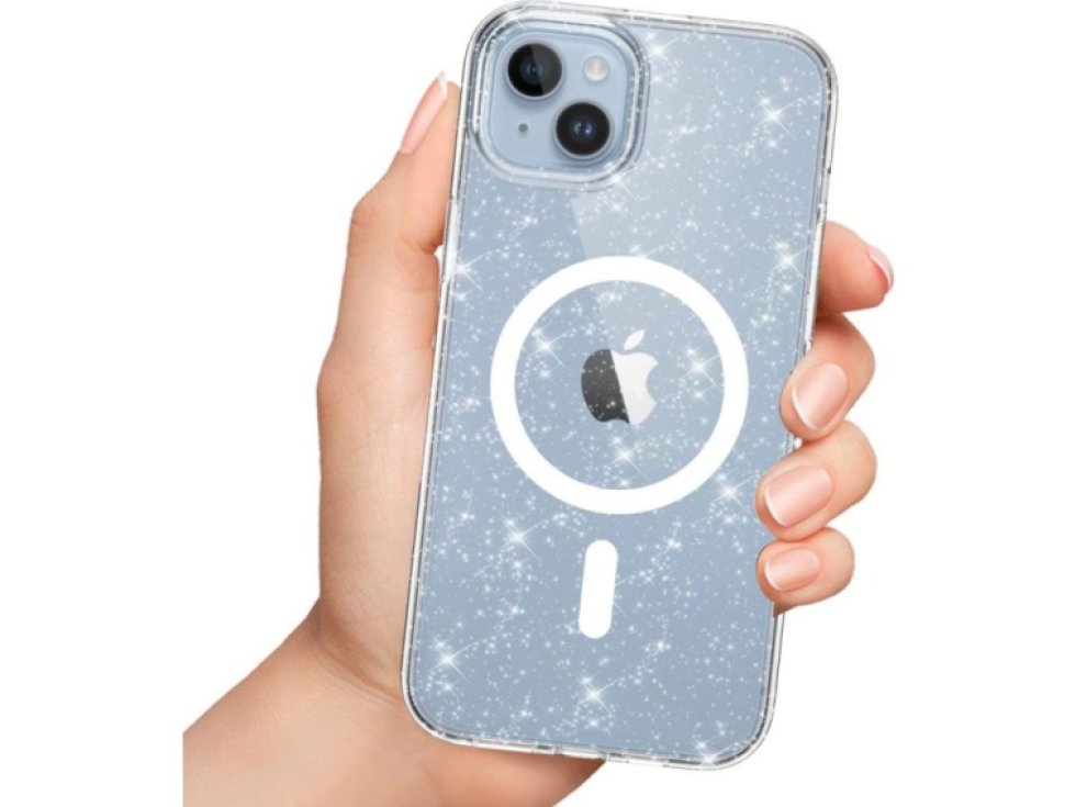 Ochranný kryt na iPhone 15 Pro - Tech-Protect, FlexAir Hybrid MagSafe Glitter