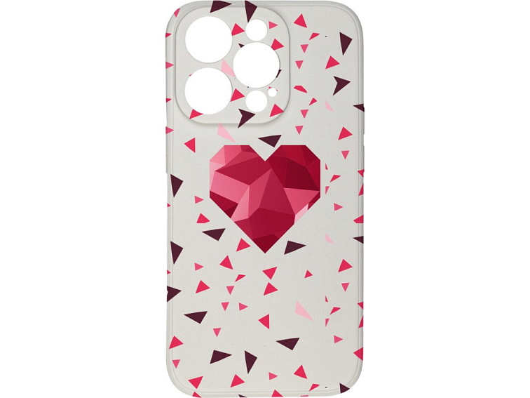 Kryt Srdce s trojůhelníky pro iPhone 14 Pro
