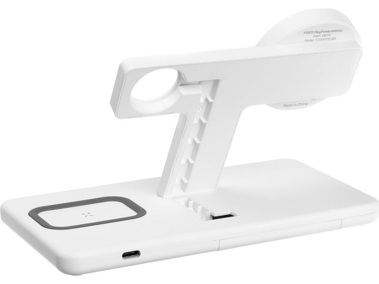 Bezdrátová nabíječka pro iPhone, Apple Watch a AirPods - FIXED, MagPowerstation White