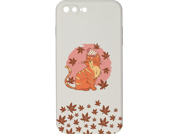 Kryt Kočka v listí pro iPhone 7/8 Plus