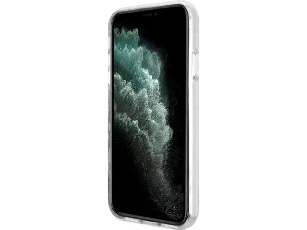 Ochranný kryt pro iPhone 11 - Guess, 4G IML MagSafe Brown GUHMN61H4STW