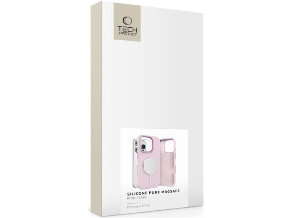 Ochranný kryt na iPhone 16 Pro - Tech-Protect, Pure MagSafe Pink Pearl