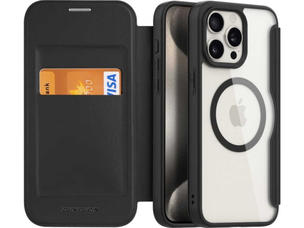 Ochranné pouzdro na iPhone 15 Pro MAX - DuxDucis, SkinX Pro with MagSafe Black