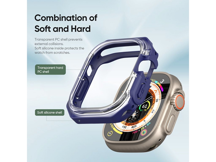 Ochranný kryt na Apple Watch 49mm - DuxDucis, Tamo Blue