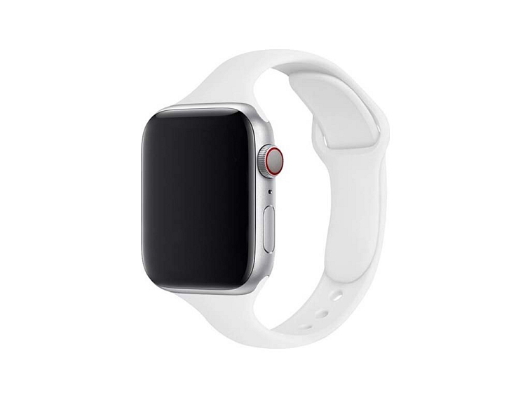 Dámský jednobarevný řemínek pro Apple Watch - Bílý