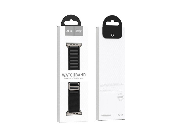 Řemínek pro Apple Watch 44mm / 45mm / 46mm / 49mm - Hoco, WA13 Flexible Black