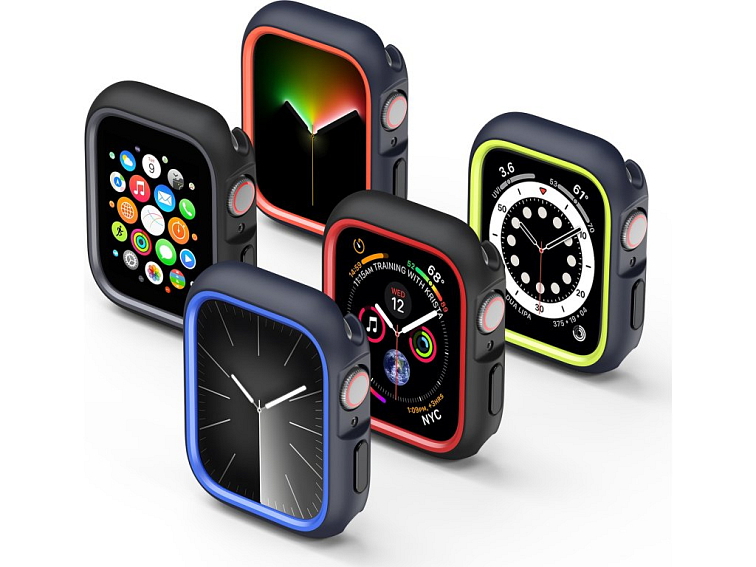 Ochranný kryt na Apple Watch 42mm - DuxDucis, Bamo Midnight/Orange