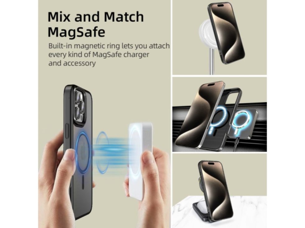 Ochranný kryt na iPhone 16 Pro - Tech-Protect, Magmat MagSafe Matte Black