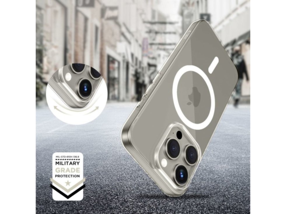 Ochranný kryt na iPhone 15 Pro - Tech-Protect, FlexAir MagSafe Clear