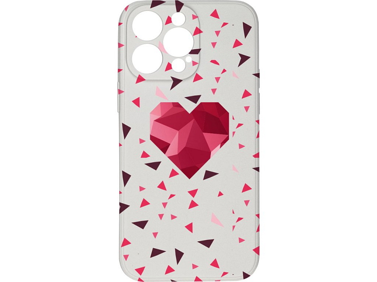 Kryt Srdce s trojůhelníky pro iPhone 14 Pro Max