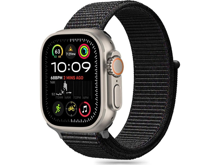 Řemínek pro Apple Watch 38mm / 40mm / 41mm / 42mm - Tech-Protect, Nylon Black