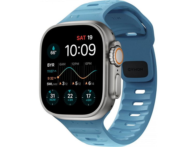 Řemínek pro Apple Watch 44mm / 45mm / 46mm / 49mm - Nomad, Sport Strap Blue
