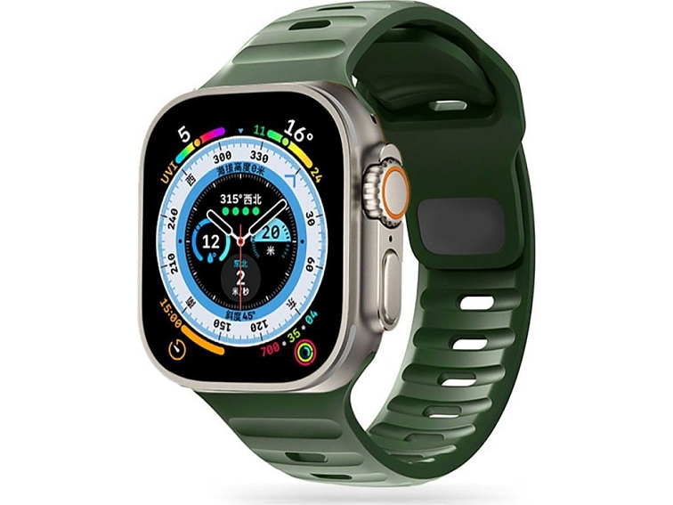 Řemínek pro Apple Watch 38mm / 40mm / 41mm / 42mm - Tech-Protect, Iconband Line Army Green