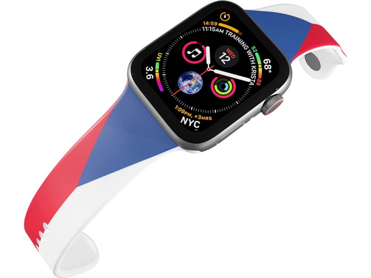 Apple watch řemínek Česká vlajka