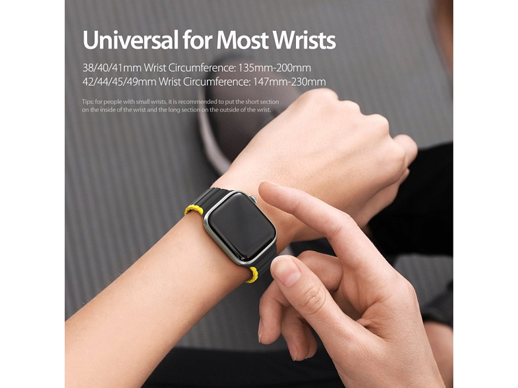 Řemínek na Apple Watch 38mm / 40mm / 41mm / 42mm - DuxDucis, LD BlackYellow
