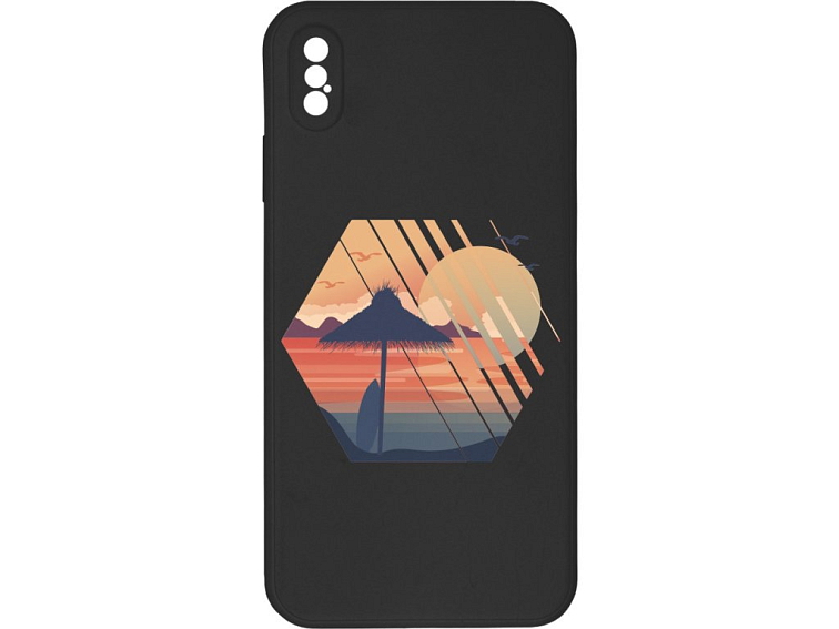 Kryt Západ slunce černý pro iPhone XS Max