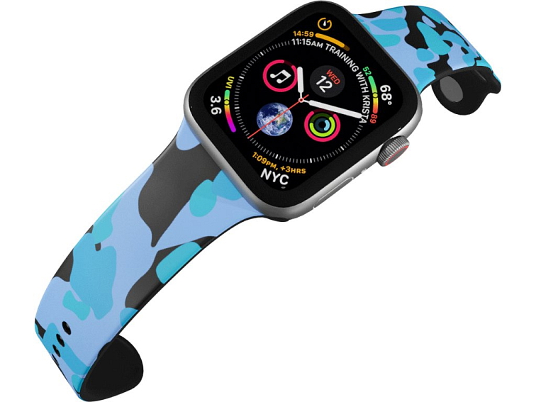 Apple watch řemínek Maskáč modrý