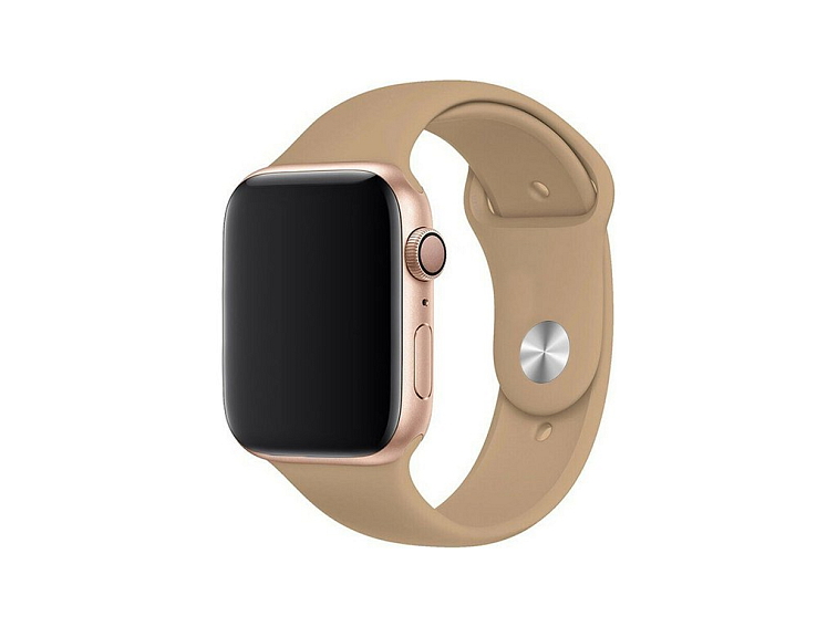 Jednobarevný řemínek pro Apple Watch - Oříšek