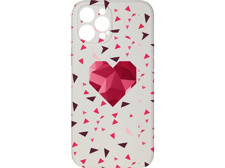 Kryt Srdce s trojůhelníky pro iPhone 12 Pro Max