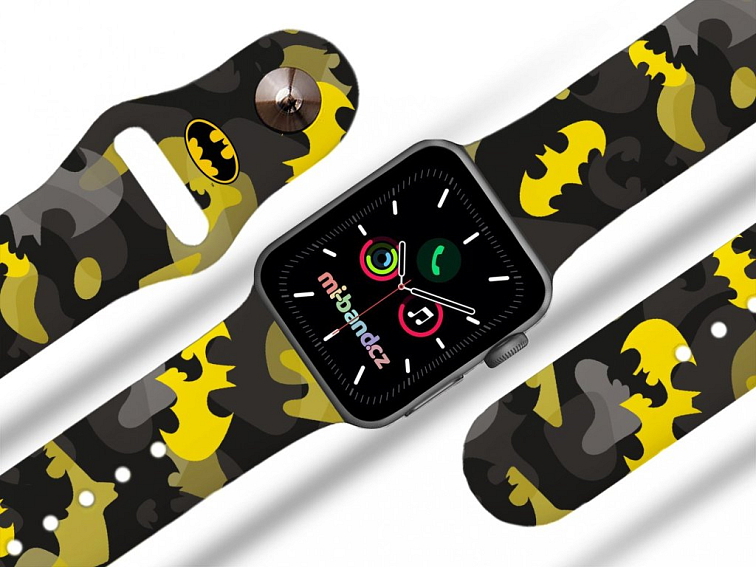 Apple watch řemínek Batman - Žluto-černý znak