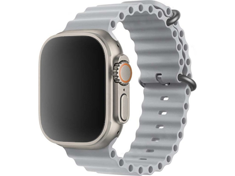Vroubkovaný řemínek pro Apple Watch - Šedý