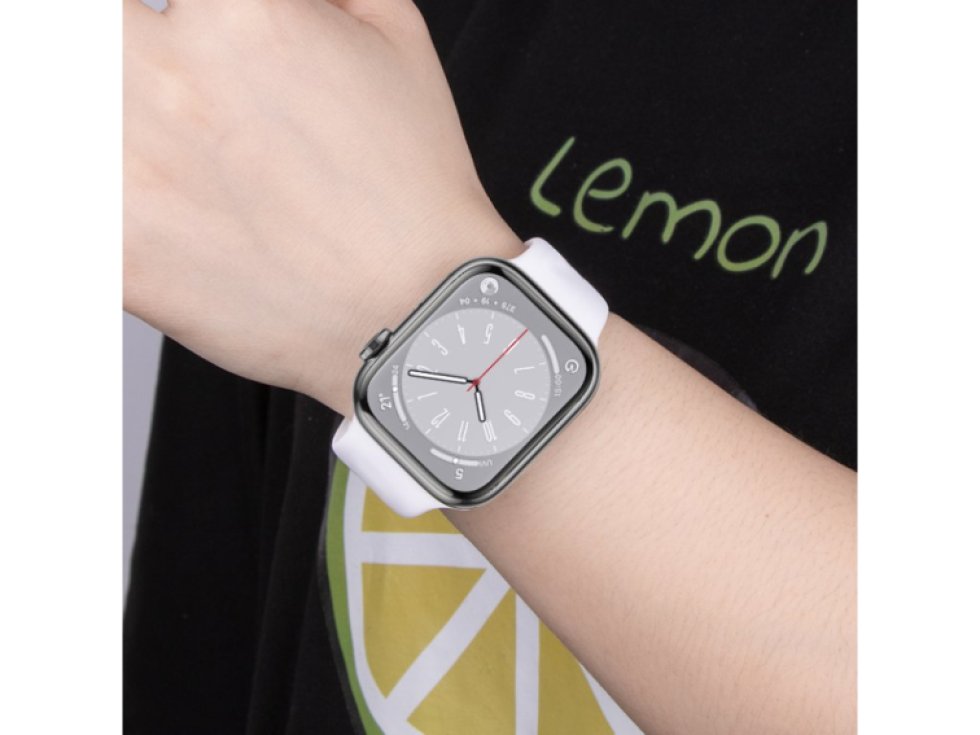 Řemínek pro Apple Watch 44mm / 45mm / 46mm / 49mm - Hoco, WA15 Flexible White