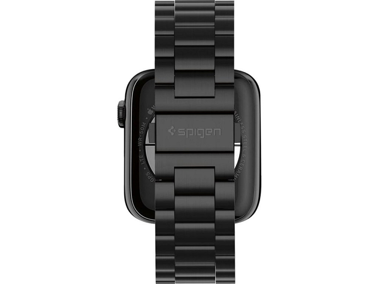 Kovový řemínek pro Apple Watch 44mm / 45mm / 46mm / 49mm - Spigen, Modern Fit Black 062MP25403