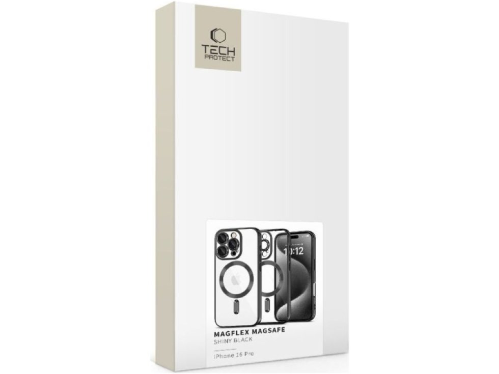 Ochranný kryt na iPhone 16 Pro - Tech-Protect, Magshine MagSafe Shiny Black