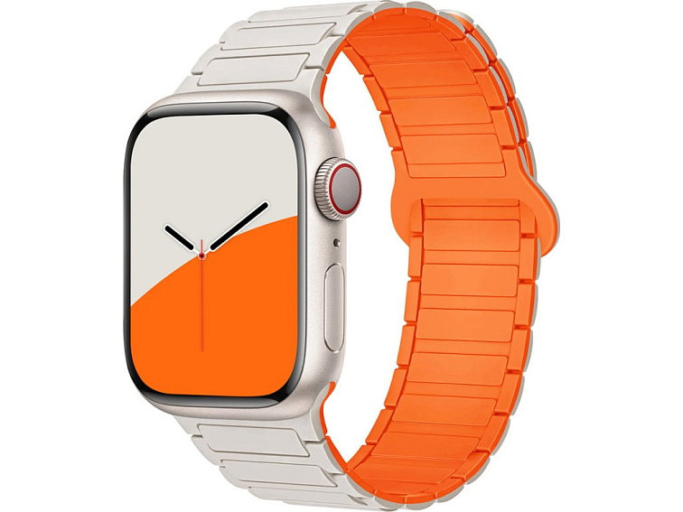 Dvojbarevný magnetický řemínek pro Apple Watch 42/44/45/46/49mm
