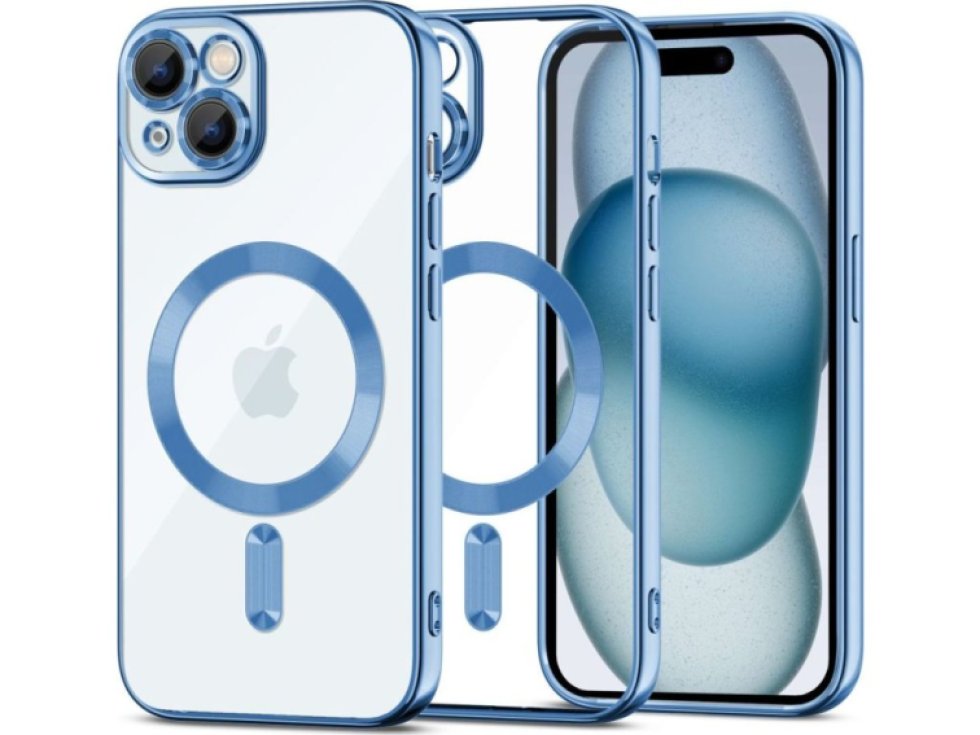 Ochranný kryt na iPhone 15 - Tech-Protect, Magshine MagSafe Sky Blue